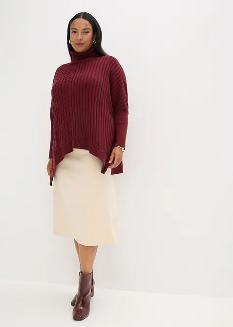 Uitlopende gebreide rok, bonprix