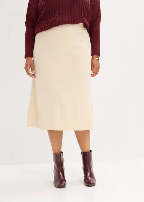 Uitlopende gebreide rok, bonprix