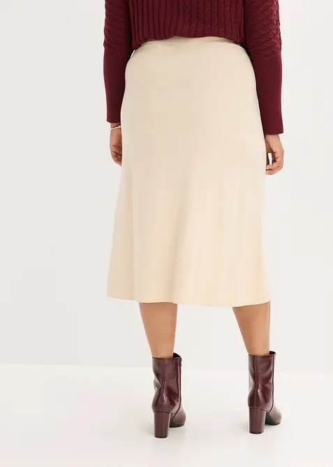 Uitlopende gebreide rok, bonprix