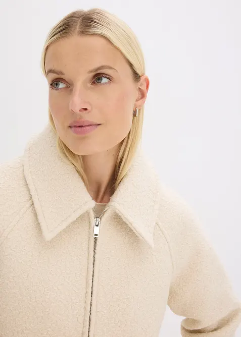 Bomber van zacht bouclé, bonprix