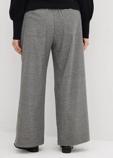 Palazzo broek in wollen look, bonprix