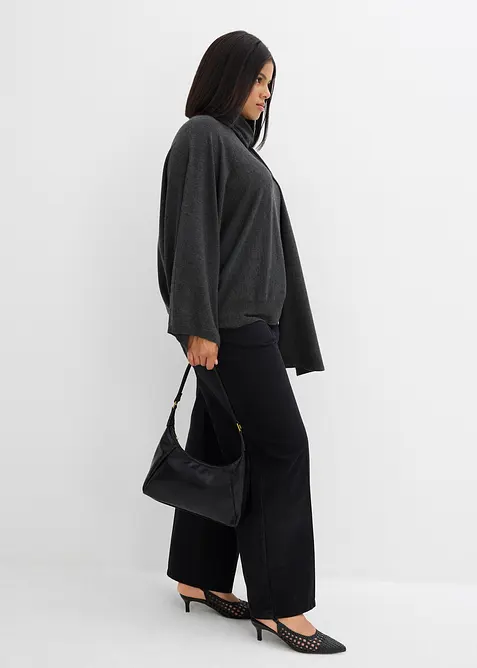 Fijn gebreide trui van een zachte viscosemix, bonprix