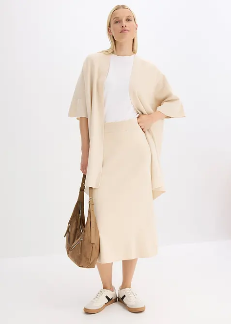 Oversized gebreide cape, bonprix