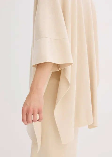 Oversized gebreide cape, bonprix