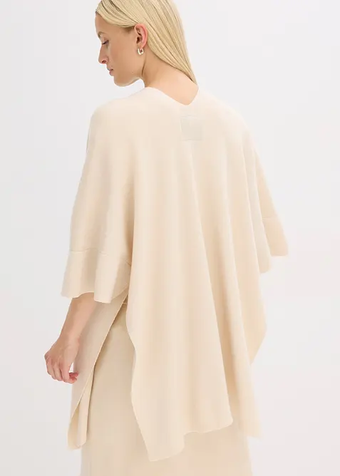 Oversized gebreide cape, bonprix