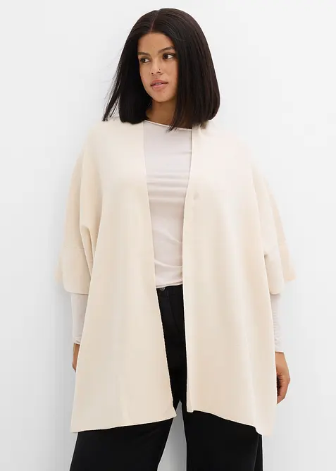Oversized gebreide cape, bonprix