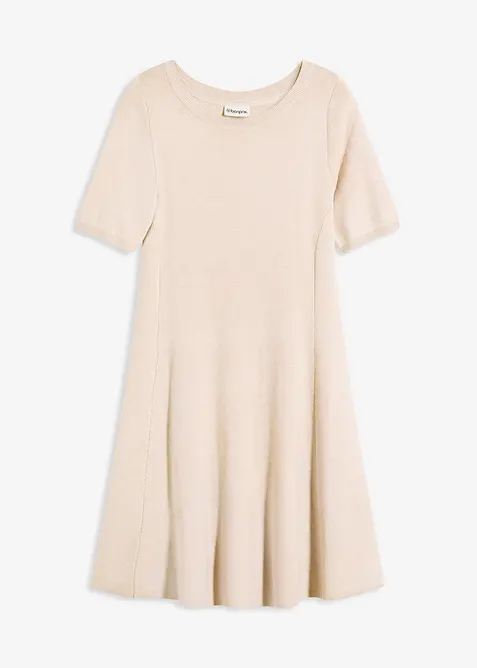 Gebreide jurk van een zachte viscosemix, bonprix