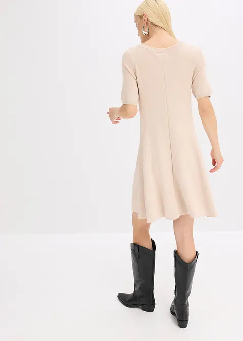 Gebreide jurk van een zachte viscosemix, bonprix