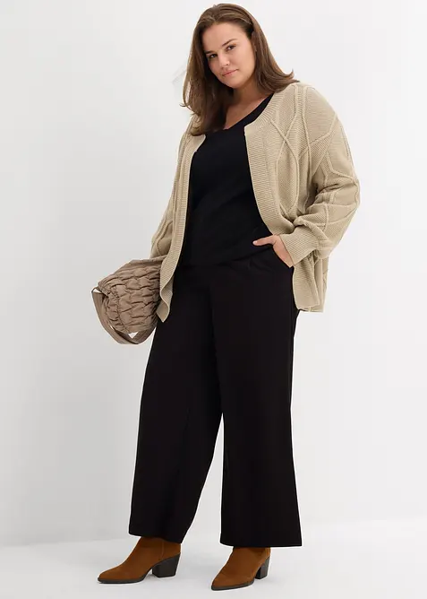 Vest met een vlechtpatroon, bonprix