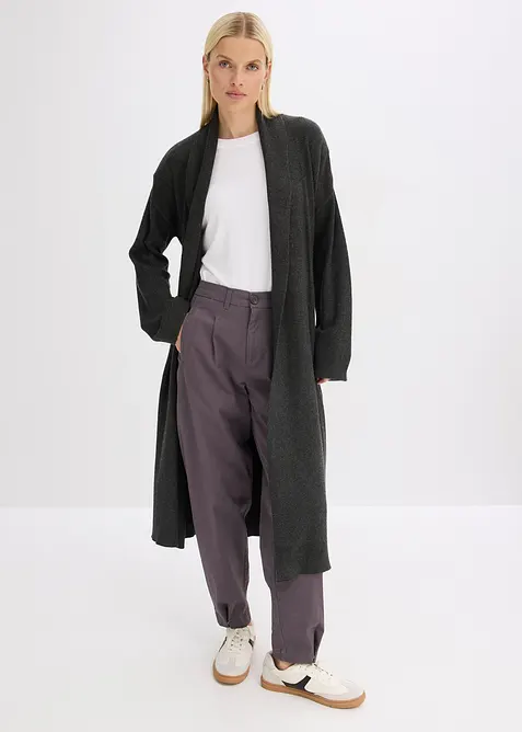 Lang gebreid vest van een viscosemix, bonprix