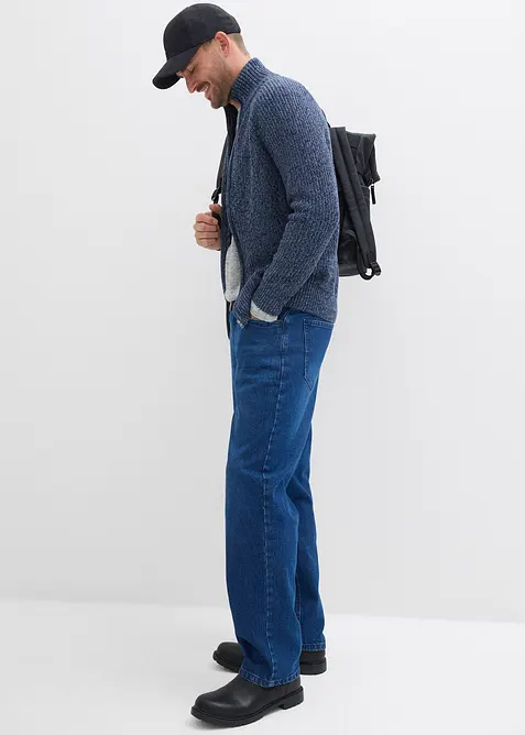 Loose fit stretch jeans, straight, bonprix