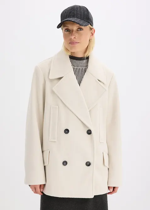 Peacoat in wol-look, bonprix