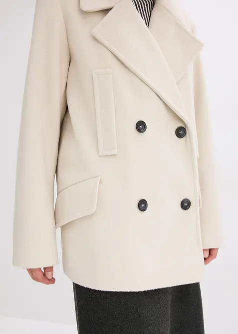 Peacoat in wol-look, bonprix