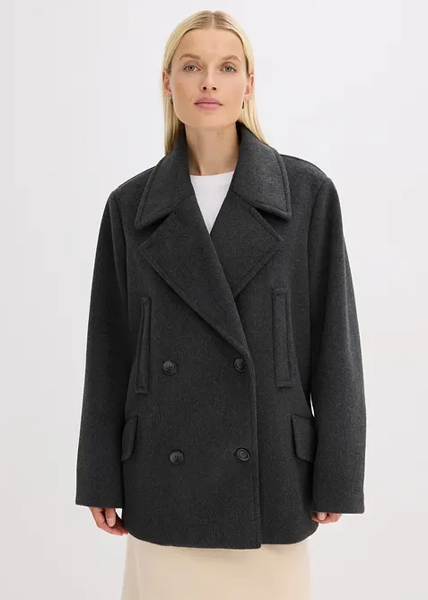 Peacoat in wol-look, bonprix