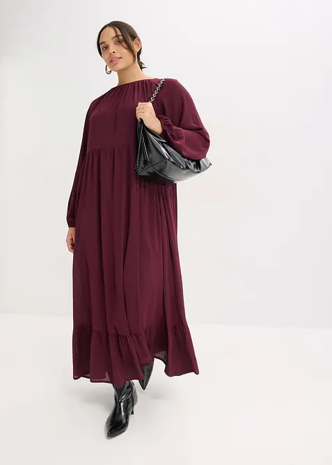 Maxi jurk van chiffon, bonprix