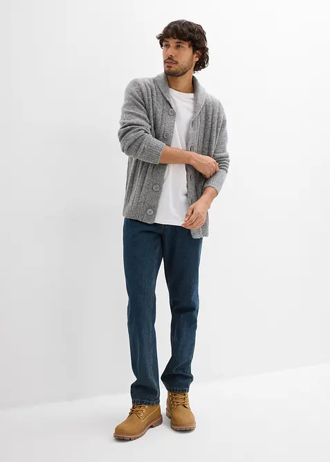 Vest met geribd patroon, bonprix