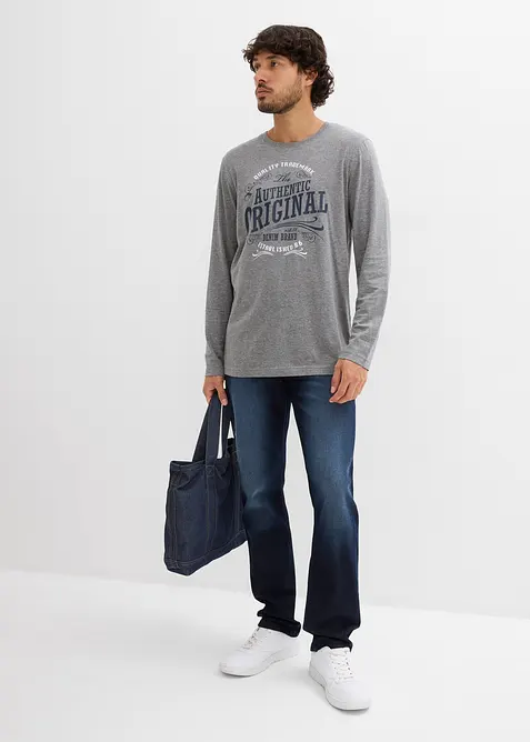 Longsleeve van biologisch katoen (set van 2), bonprix