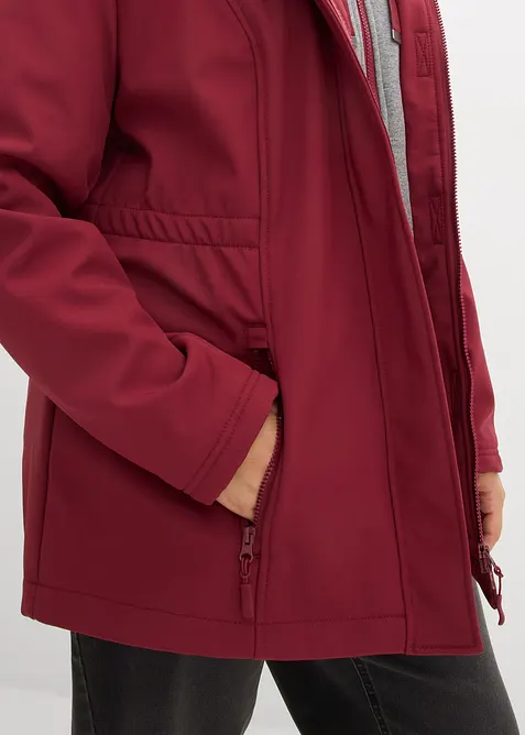 Lange softshell jas in layerlook, waterafstotend, bonprix