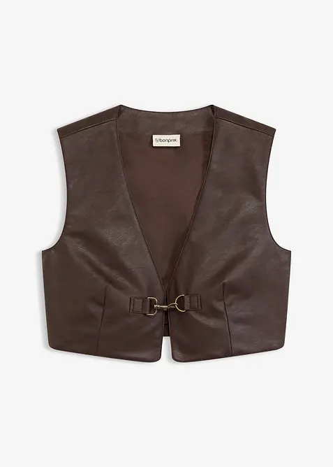 Imitatieleren gilet, bonprix
