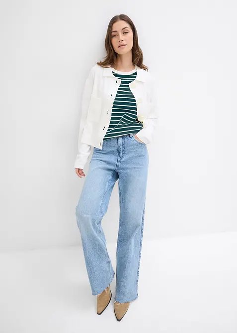 T-shirt van zwaar biologisch katoen, bonprix