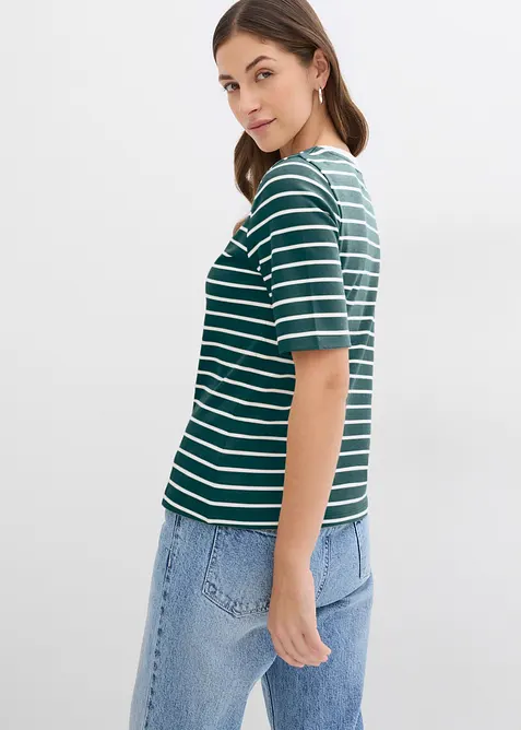 T-shirt van zwaar biologisch katoen, bonprix