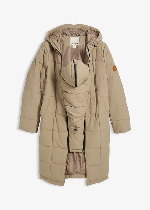 Lange, gewatteerde zwangerschapsjas / draagjas met gerecycled polyester, bonprix