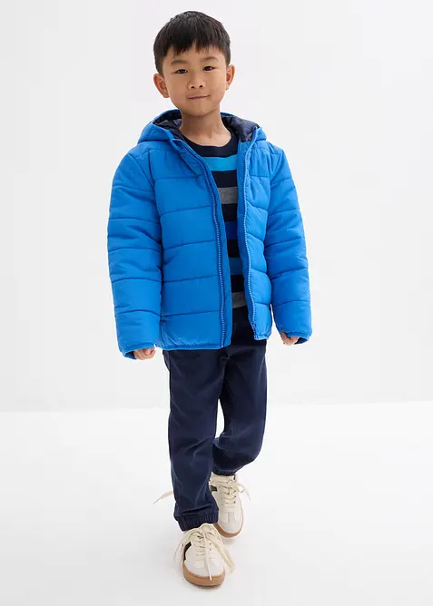 Gewatteerde jas met capuchon, bonprix