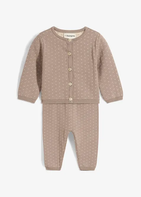 Jasje en broek in een katoenmix (2-dlg. set), bonprix