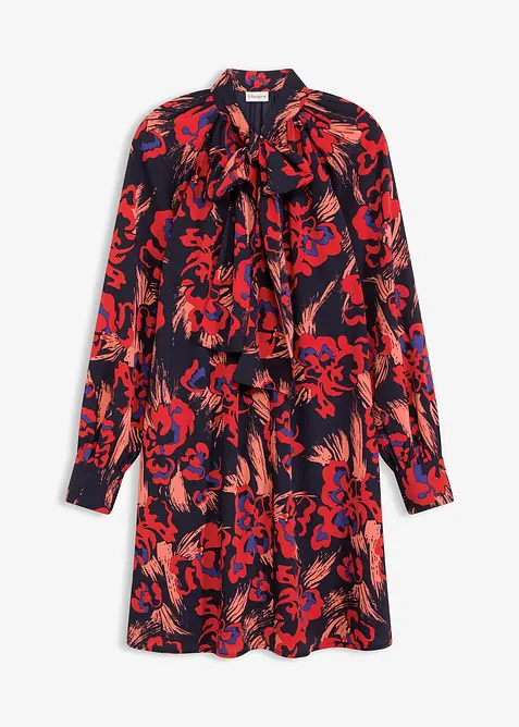 Jurk met strikkraag, bonprix