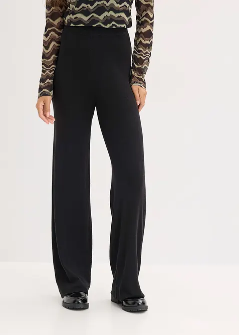 Gebreide broek van een softe viscosemix, bonprix