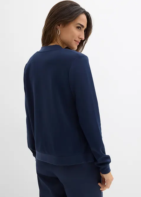 Sweatvest van scuba met ritssluiting, bonprix