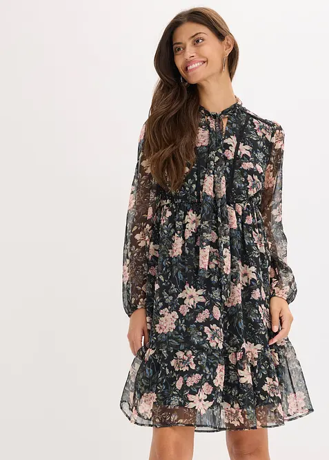 Jurk van chiffon, bonprix