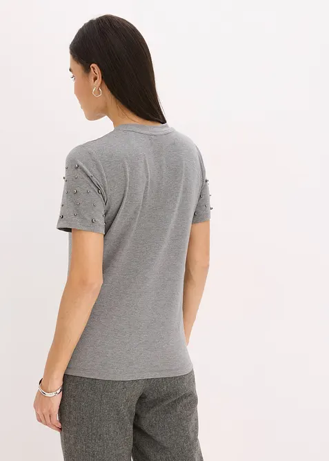 Shirt met parels, bonprix