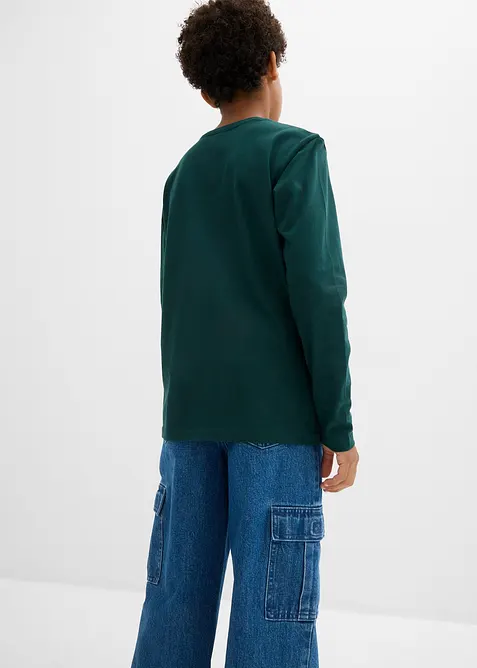 Longsleeve met biologisch katoen (set van 3), bonprix