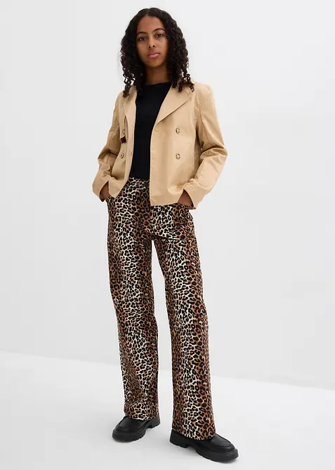 Wide leg jeans, mid waist, bonprix