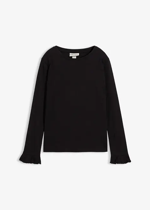 Longsleeve in een elastische katoenmix, bonprix