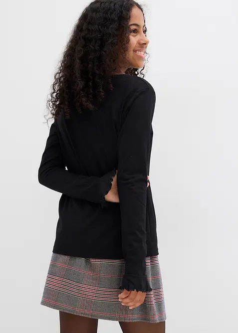 Longsleeve in een elastische katoenmix, bonprix