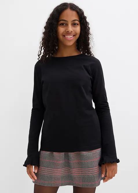 Longsleeve in een elastische katoenmix, bonprix