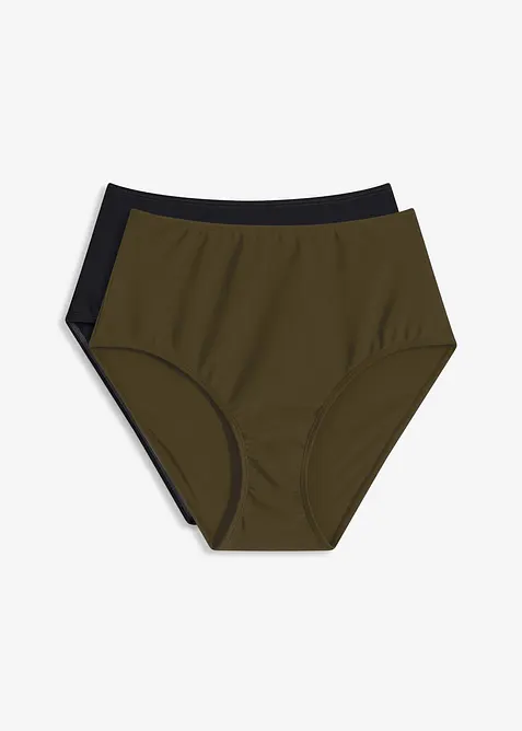 High waist bikinibroekje (set van 2), bonprix