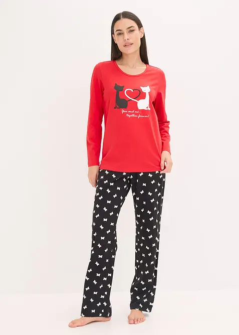 Pyjama met slaapmasker, bonprix