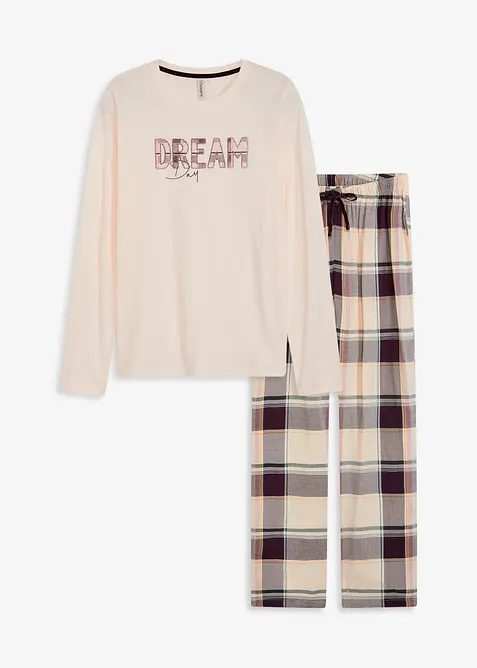 Pyjama met een zachte broek in een geschenktasje, bonprix