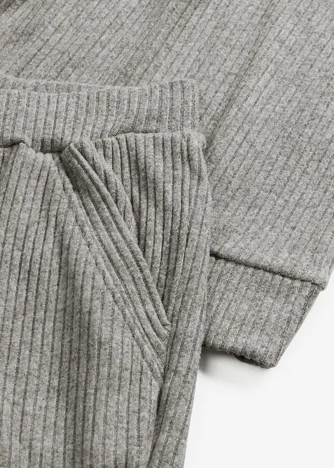 Loungewear huispak van soepele ribstof, oversized, bonprix