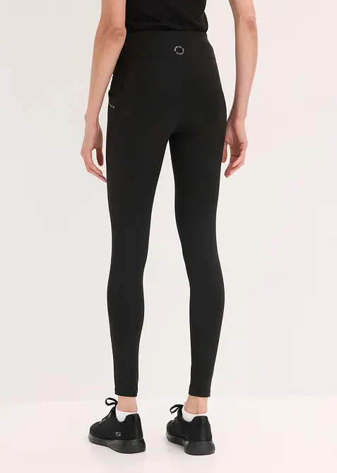 Thermo legging met reflecterende details en zakje voor smartphone, bonprix