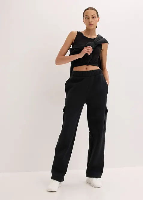 Functionele thermo jongging broek met wijde pijpen, sneldrogend, bonprix