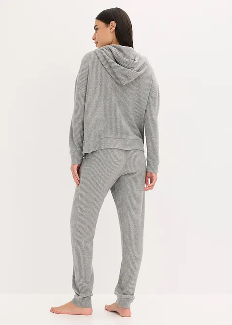 Loungewear huispak van soepele ribstof, oversized, bonprix
