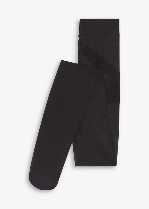 Ondoorzichtige panty met push-up effect + Belly Control + comfortabele boord + compressie, 50 DEN, bonprix