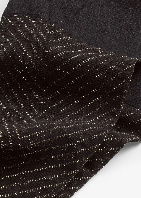 Transparante panty met glitterpatroon, 20 DEN, bonprix