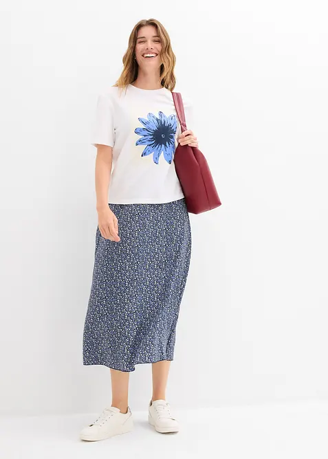 Midirok van soepele viscose, bonprix