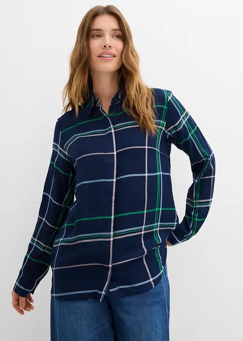 Lange blouse van soepele viscose, bonprix
