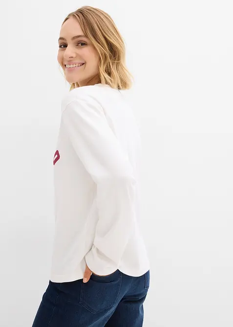 Longsleeve van katoen, bonprix